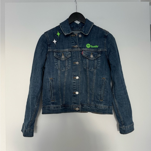 Levi’s Denim Jacket with Spotify Patches - Picture 1 of 5